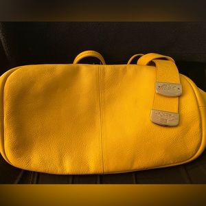 Lancel Paris 1876 yellow hand bag.